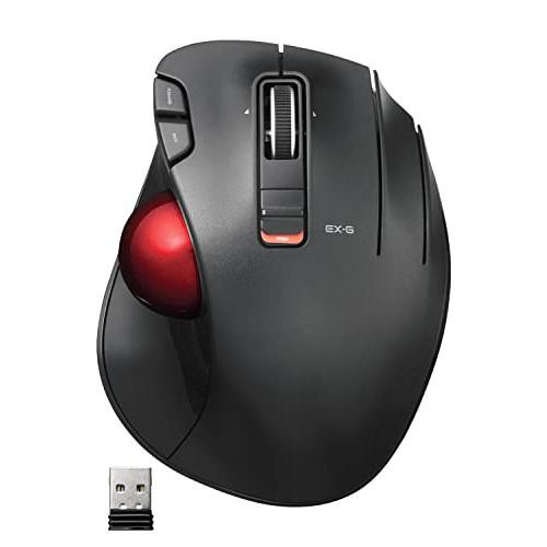 ELECOM EX-G Trackball Mouse for lap top Wired Wireless Thumb Control Ergonomic Design mouse with tr