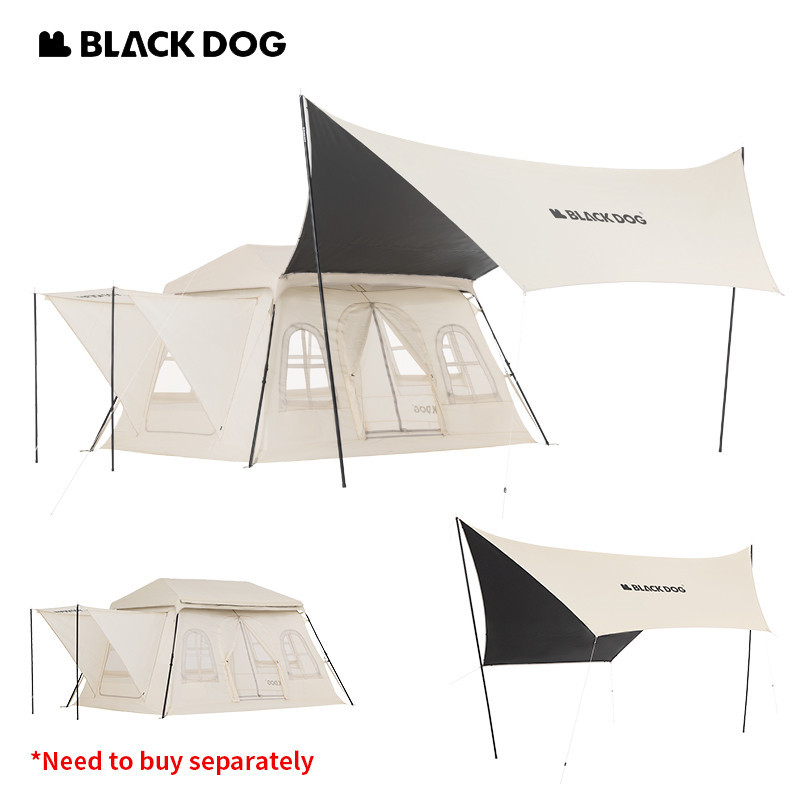 Naturehike BLACKDOG Canopy Sunshade Awning Tarpaulin Tarp Automatic Hut Tent Dome Cabin Shelter for 