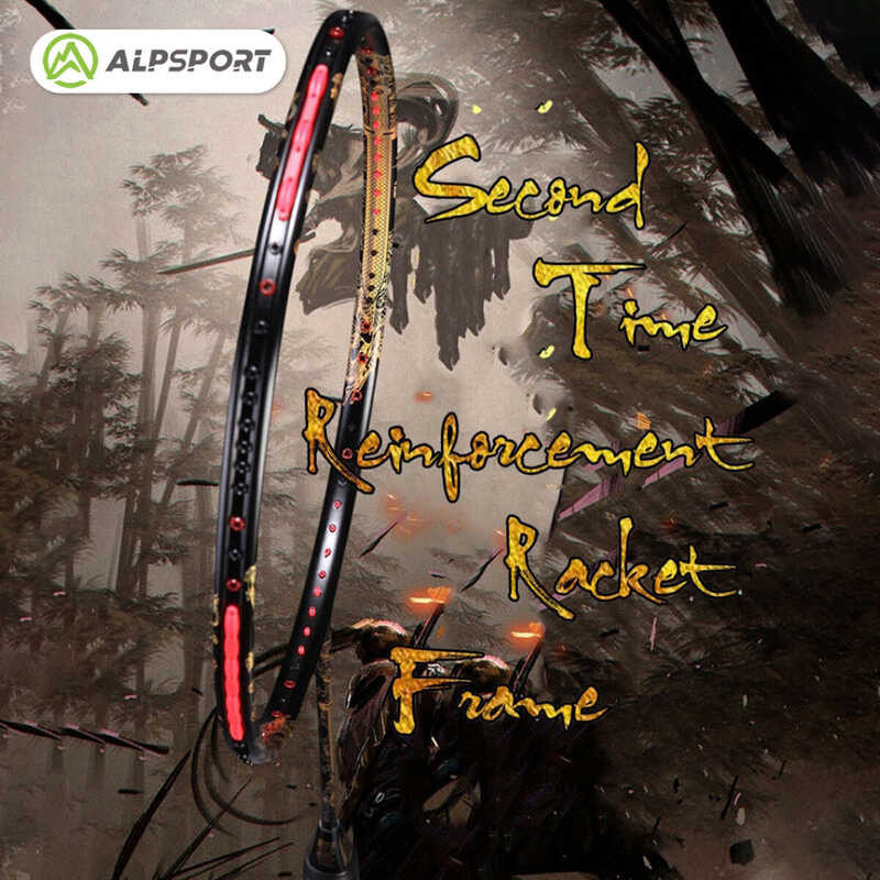 T 4U ALP 35Lbs 7mm G5 Powerful Excalibur Golden Dragon Badminton Racket Secondary Reinforced Full C