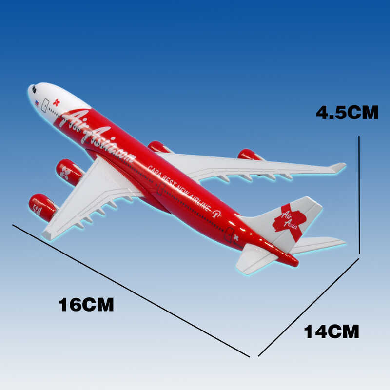 ขนาด1:400 Airasia Airbus A340 A320โลหะ Diecast เครื่องบินเครื่องบินรุ
