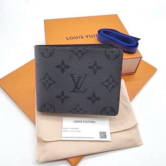 **พร้อมส่ง ของแท้**LV slender wallet monogram grey