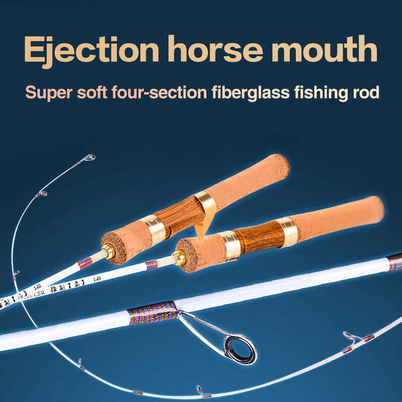 4.5Ft 4 Section UL Ultralight Portable Travel Spinning/Casting Fishing Rod Shrimp Retractable Saltw