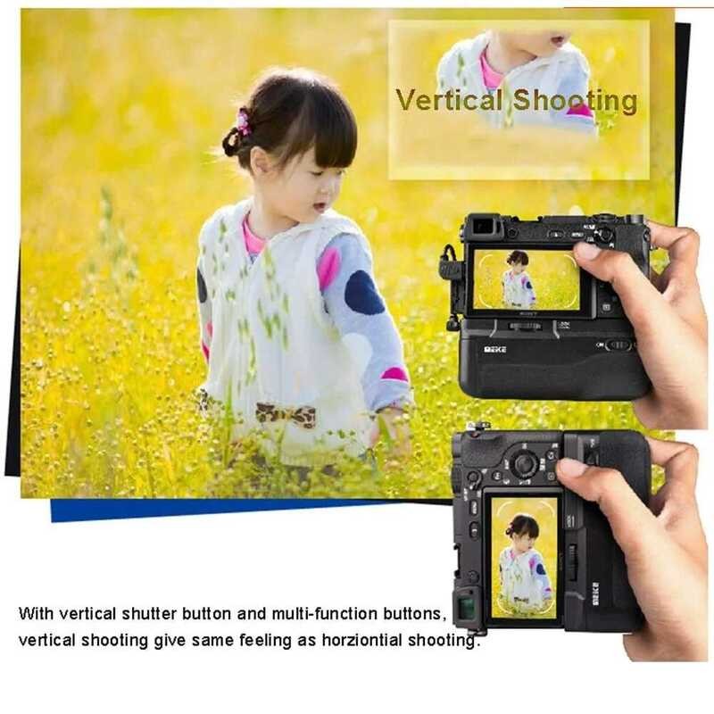 ❤️ Meike -A6300 Pro แบตเตอรี่แนวตั้ง Grip สำหรับ Sony Alpha A6100 A6400 A6300 A6000กล้องทำงาน2