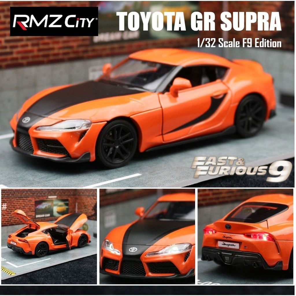 Fast &amp; Furious 9 Toyota GR Supra โมเดลรถแข่ง 1/32 ของเล่นสําหรับเด็ก