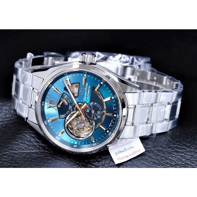 ♞(แถมสายหนัง) นาฬิกา Orient Star Semi Skeleton Limited Edition รุ่น RE-AV0122L