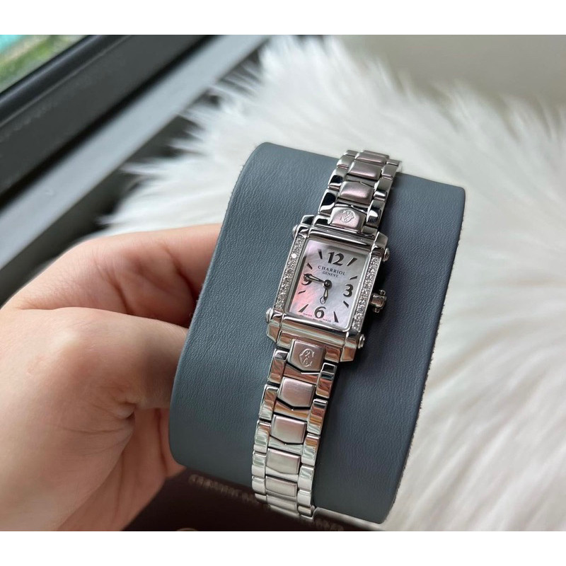 ♞,♘Charriol Columbus Diamond MOP Dial Lady Size (ขอบเพชรแท้ 2 แถว)