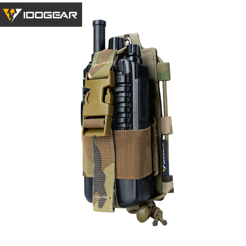 Idogear กระเป ๋ าวิทยุยุทธวิธี Gridlok BAOFENG/POFUNG UV5R UV82 Talkie Walkie MOLLE วิทยุกระเป ๋ าคาดเอว 35110