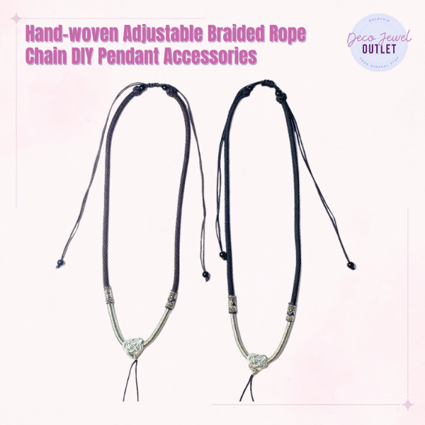 ทอมือปรับเชือกโซ่ DIY จี้อุปกรณ์เสริม Amulet หยกคริสตัลเชือกสร้อยคอ DRC100027