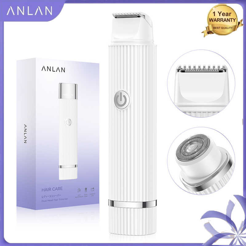 เครื่องกําจัดขนไฟฟ้า ANLAN 2in1 เครื่องกำจัดขนสตรี สําหร