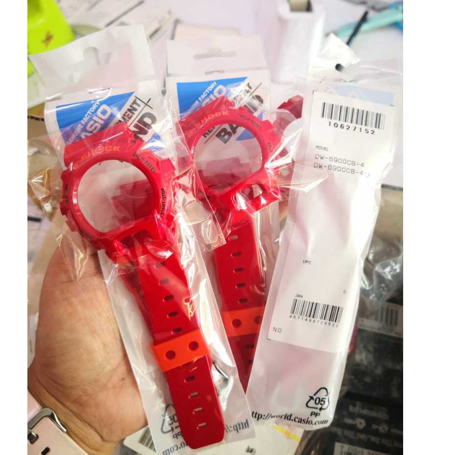 Casio G-Shock DW-6900CB-4 BNB อะไหล ่ -Band & Bezel G Shock