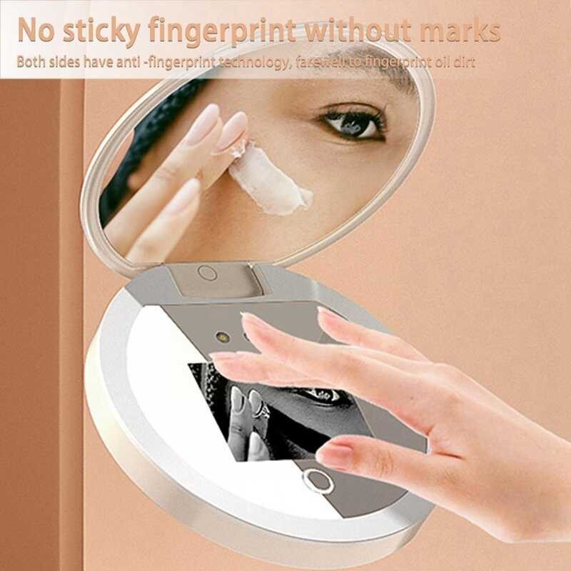 ❤ Smart UV Test Camera Mirror With LED Beauty Sunscreen Detection Makeup