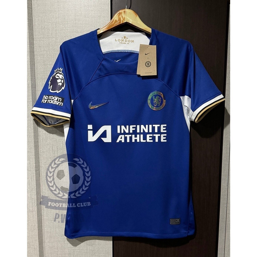 เสื้อฟุตบอล ทีม เชลซี 3A เกรดแฟนบอล Home ชุดเหย้า ปี 23/24 ฟลูออฟชั่น EPL ชื่อเบอร์นักเตะ-ครบทุกคน1