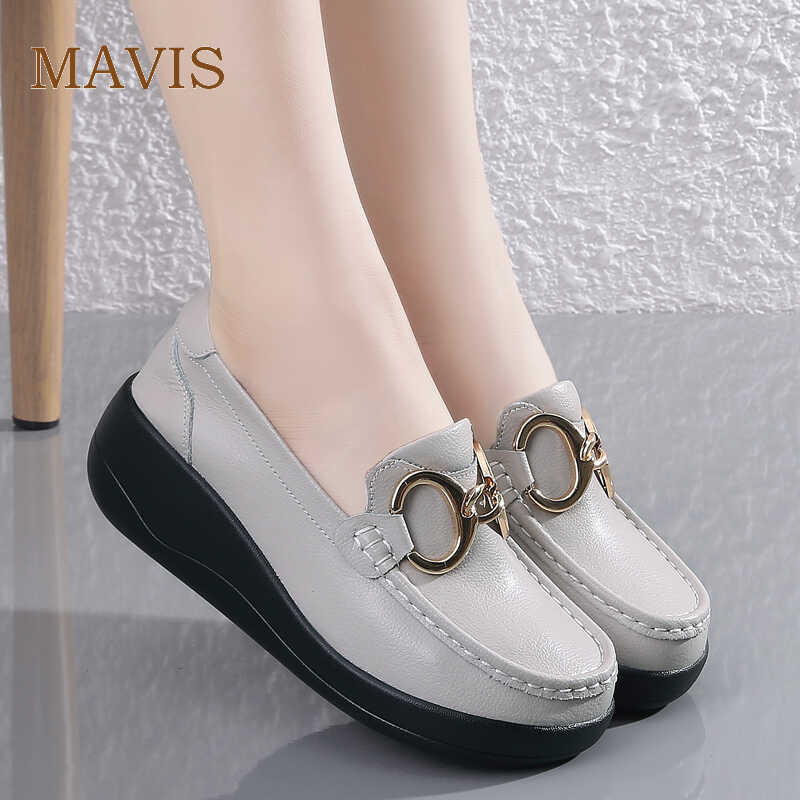Boat Solid Color Genuine Leather Low Top Women's Shoes Casual Round Toe Waterproof