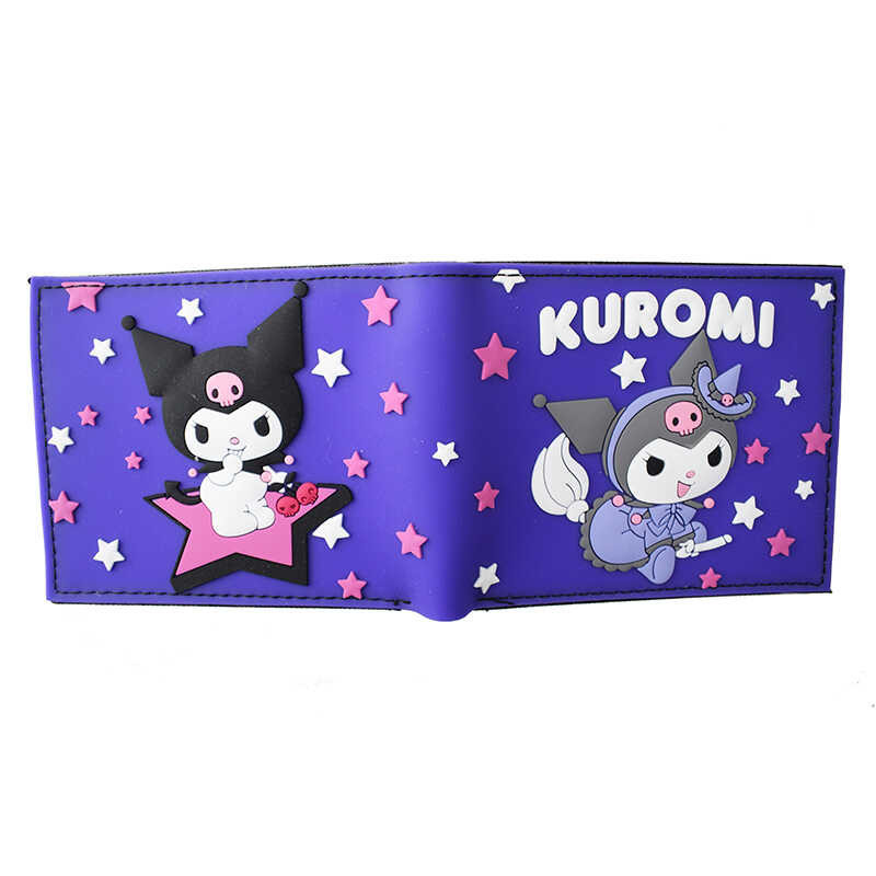 กระเป๋าสตางค์พีวีซี กระเป๋าสตางค์การ์ตูนมินิโซะ Sanrio Kuromi Mymelody สำหรับเด็กผู้หญิงนักเรียน