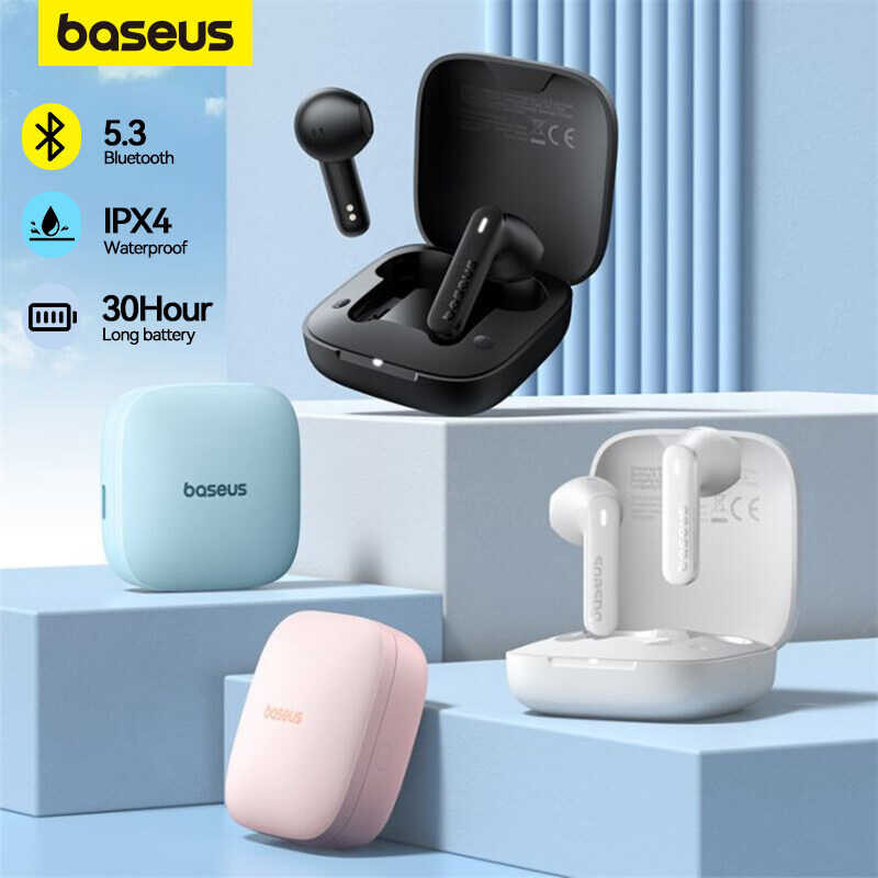 E16 Baseus Bowie Earphone Bluetooth 5.3 Earphones 30H Long Battery Life IPX4 Waterproof True Wirele 
