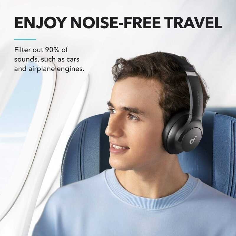 Anker Soundcore Q20i หูฟังครอบหู ANC ดำ, น้ำเงิน, แดง