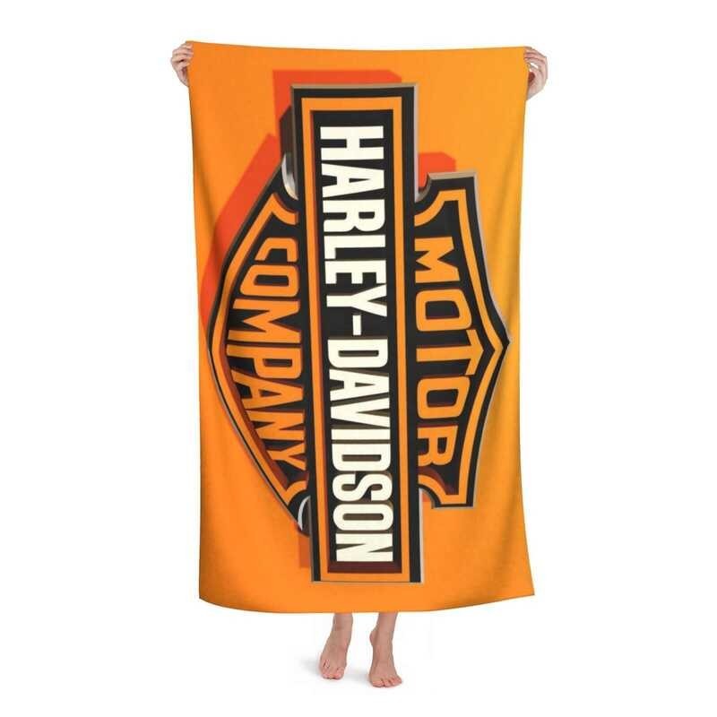 Davidsons Harley Unisex Microfiber Towels Bath Robes Bath Towels Fashion Printed Beach Towels 130*