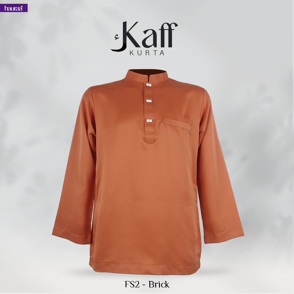 Kurta Kaff (Ceasel Cloft) 12 สี S-5XL VIP Royal King exclusive Keris Button โดย Hauraa