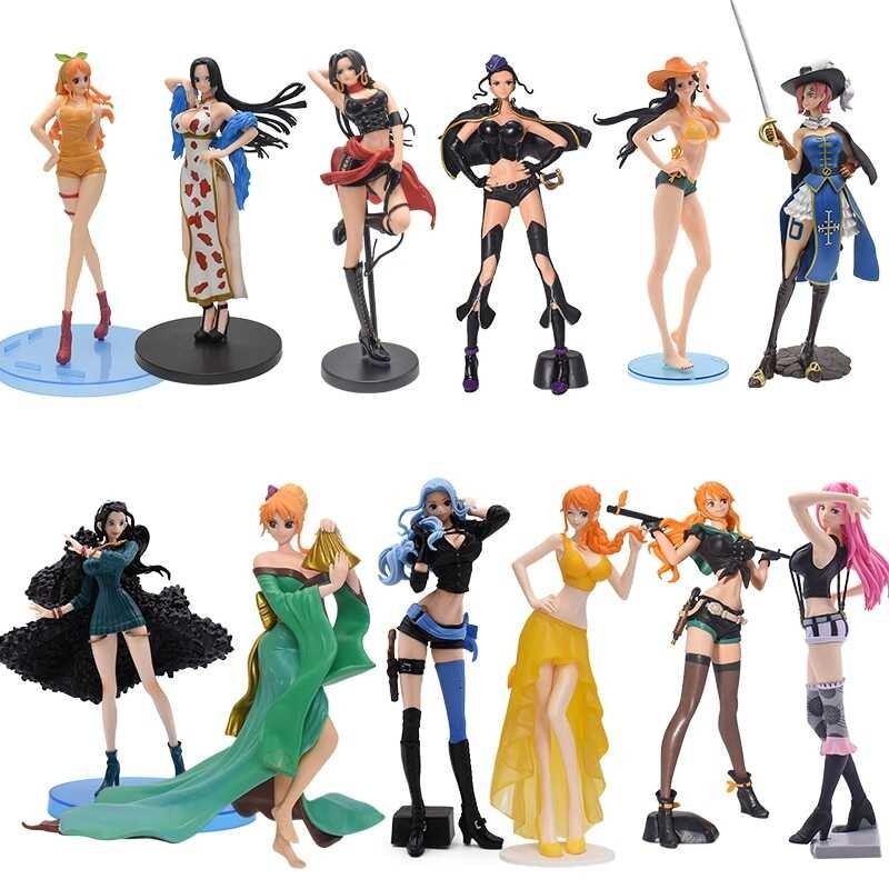 One Piece Anime Figure Nami Boa Han Robin Reiju Vivi Bonney Girls PVC Action Model Toys Best Birthd