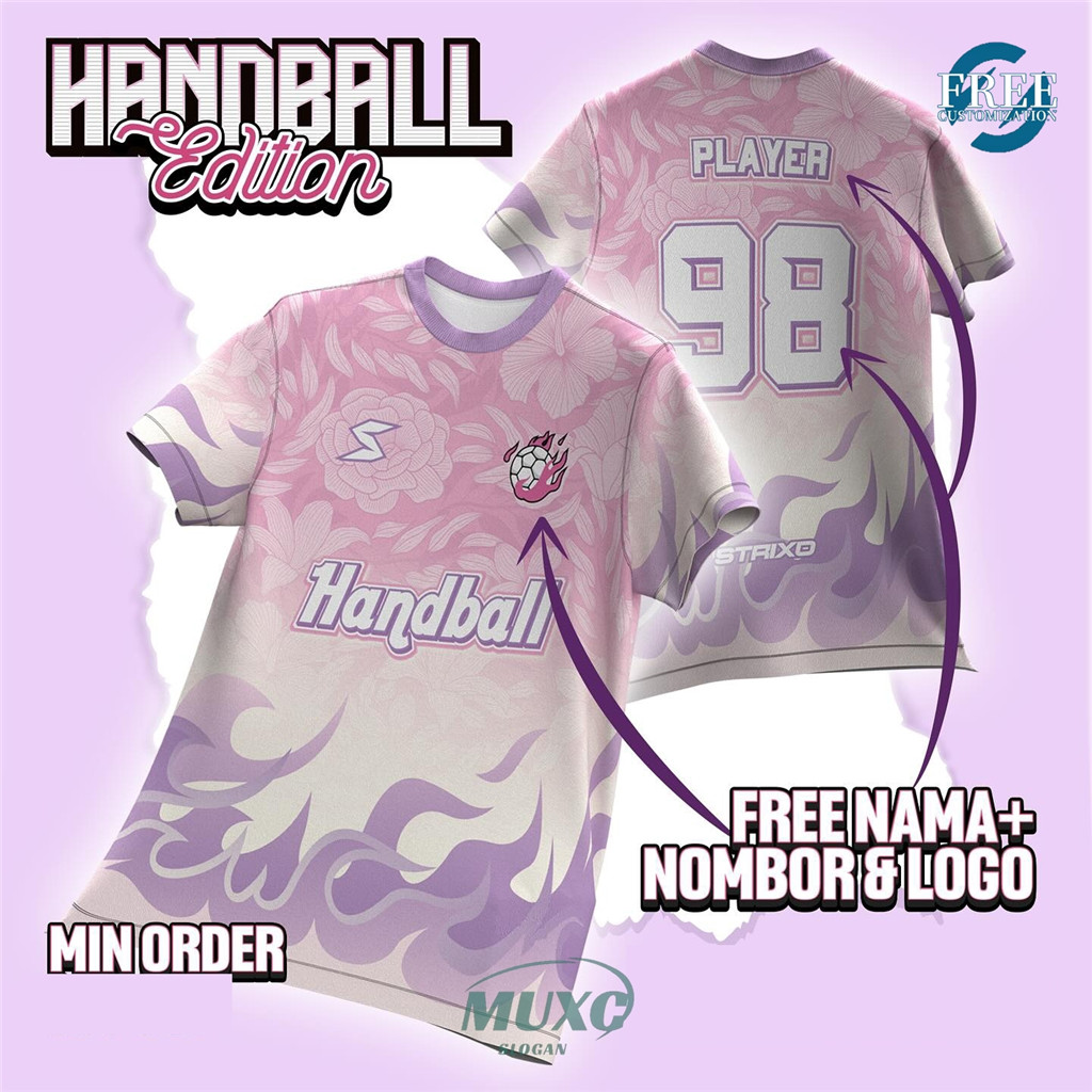 Free Custom ชื่อและหมายเลขHANDBALL วอลเลย์บอลระเหิด T เสื้อสําหรับผู้หญิงผู้ชาย HANDBALL VOLLEYBALL FULL SUBLIMITED TSHIRTS ฟรีปรับแต่งชื่อฟุตบอลเสื้อกีฬา