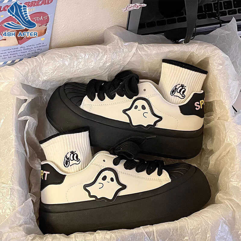 New ➧ Women's Sneakers, Niche Shell Toe Elf Thick-Soled Casual Shoes ➧   Sneakers,