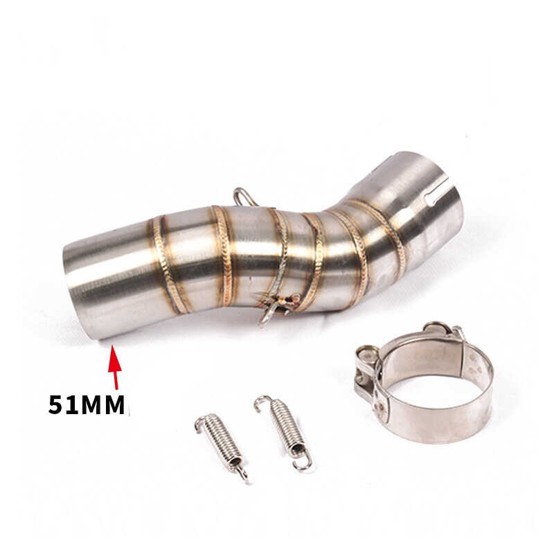 ❤ Slip-On Mid For Kawasaki Z900 Exhaust Pipe Modification Connect To 51Mm 2Inches Muffler Can