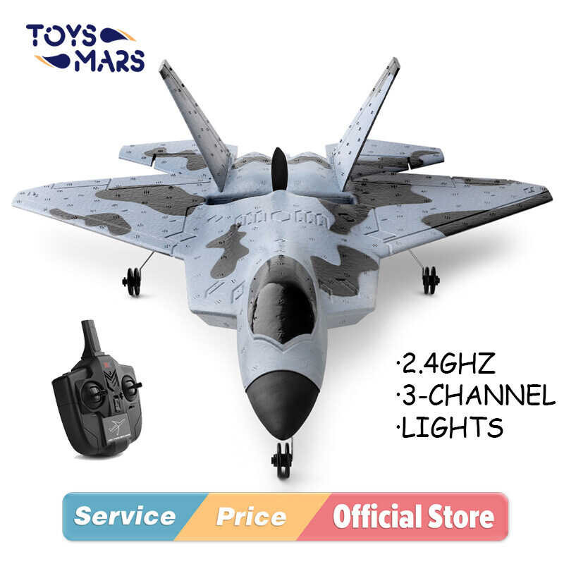 TOYSMARS RC Airplane Model XK A180 2.4G F22 Fighter Brushless Motor Electric RC Plane Throwing Wing
