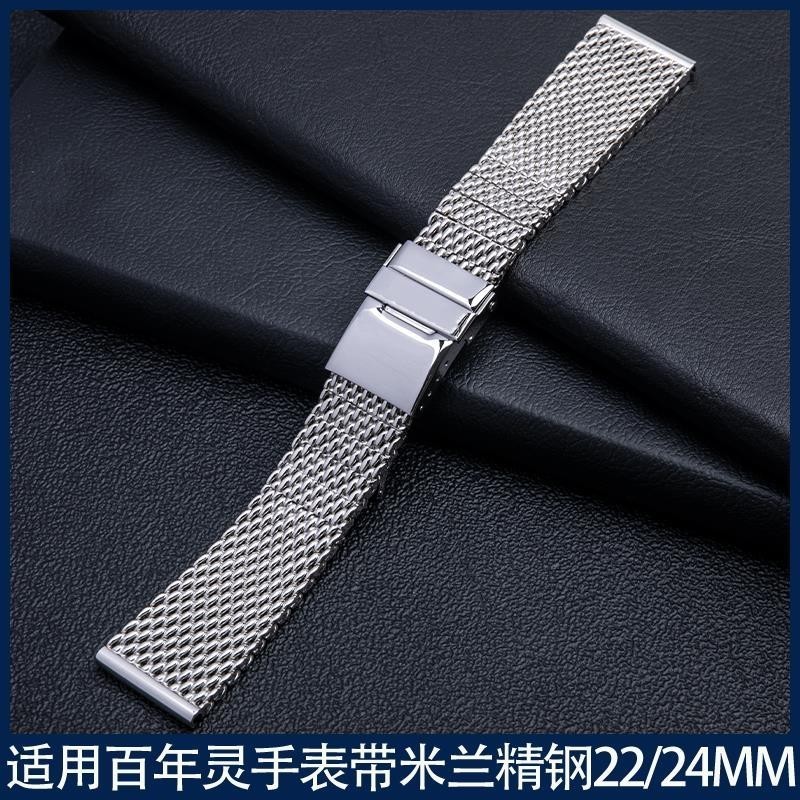 5/27ทดแทน Breitling Super Ocean Avenger Blackbird 22mm24mm สายนาฬิกา Milan สแตนเลส