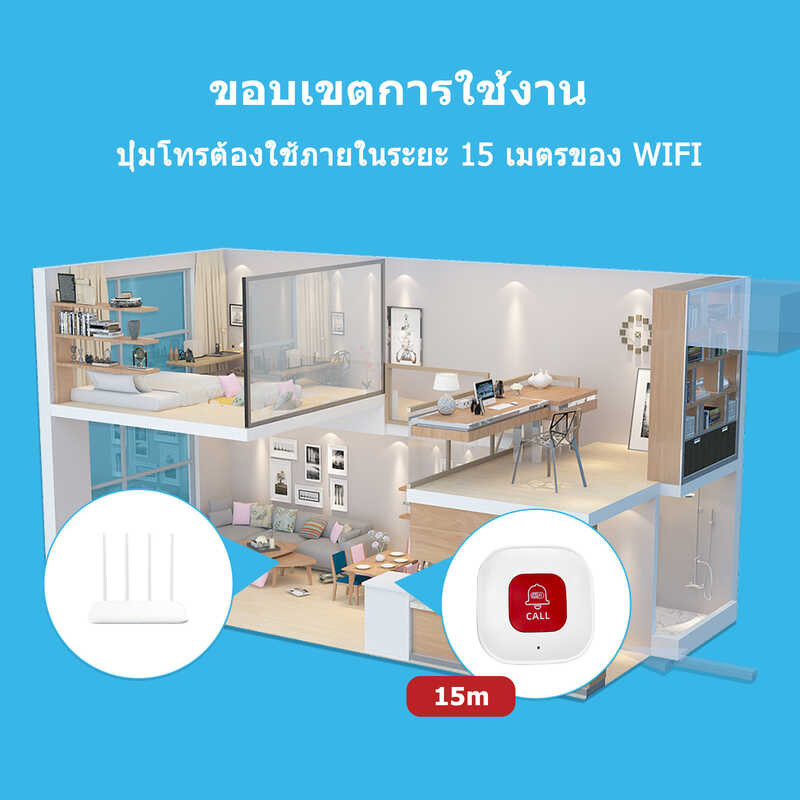 ❤ DAYTECH Tuya APP ปุ่มกดฉุกเฉิน กริ่งขอความช่วยเหลือ กริ่ง