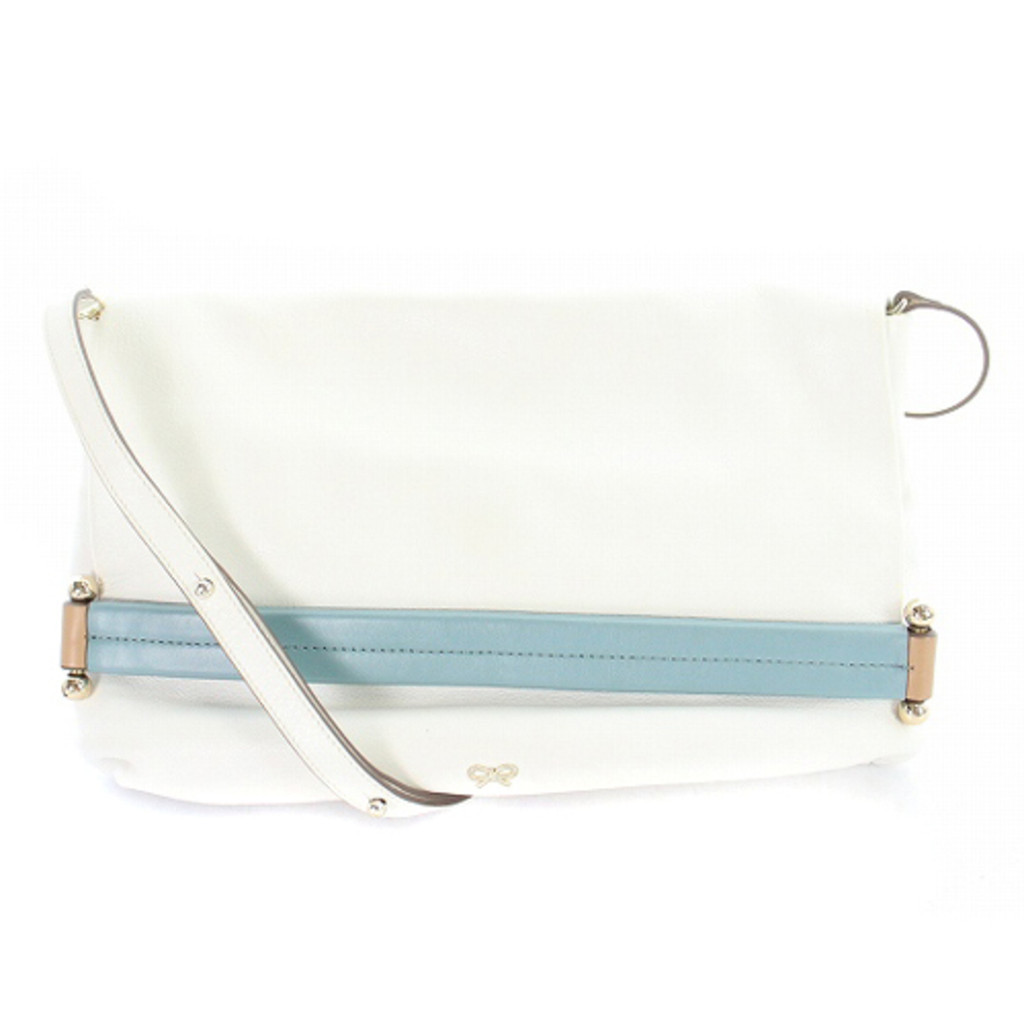 Anya Hindmarch shoulder bag logo white Direct from Japan Secondhand