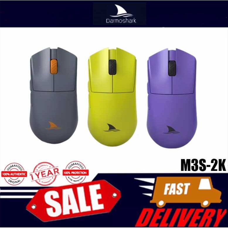 2KHz Darmoshark M3S eSports Wireless Bluetooth Game Mouse PAW3395