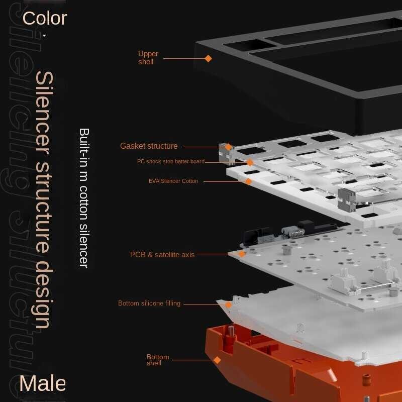 James ชุดคีย์บอร์ดแบบกลไกไร้สาย A3 Donkey 75% พร้อมปรุ่มปรับ