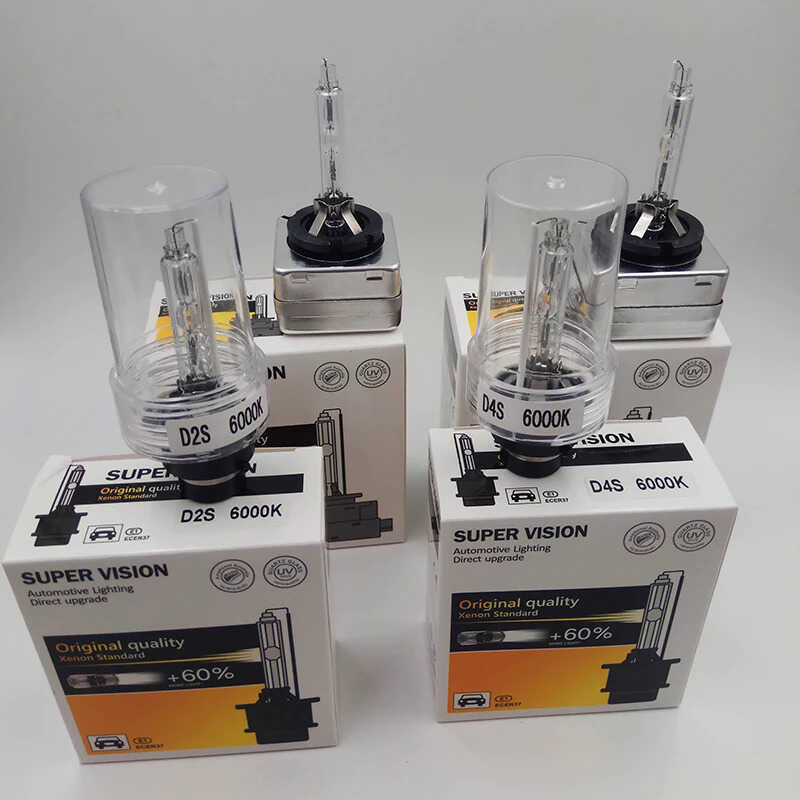 รถกระพริบ1คู่ D1s D2s D3s D4s Xenon หลอดไฟ HID ไฟหน้าหลอดไฟ D2 D4 D1r ไฟหน้า