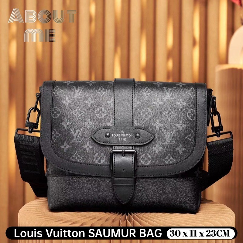 (men's bag) หลุยส์ วิตตอง Louis Vuitton SAUMUR กระเป๋าสะพายข้าง LV men's crossbody bag M45911 LV ba