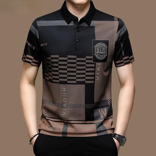PGM GOLF เสื้อโปโลแขนสั้น ระบายอากาศ แห้งเร็ว ออกแบบใหม่ เหมาะกับฤดูร้อน สําหรับผู้ชาย เล่นกีฬากอล์ฟ