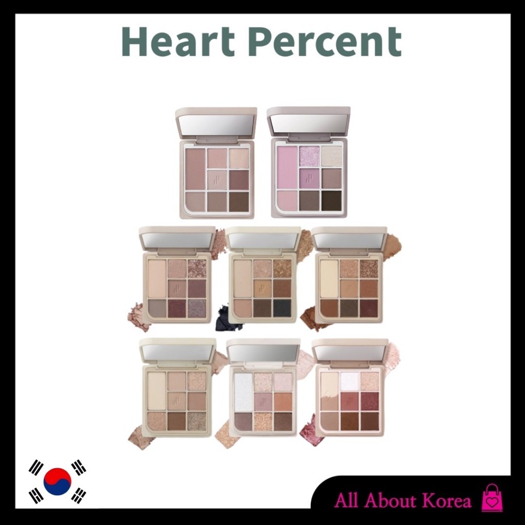 [HEART PERCENT]DOTE ON MOOD EYE PALETTE 8colors, พาเลตต์อายแชโดว์ 8 สี