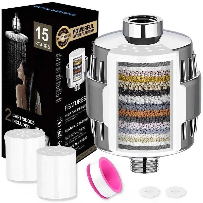 GUFUZI Shower Filter For Hard Water Reduce Shower Water Filter Shower Head Hard Water Filter With