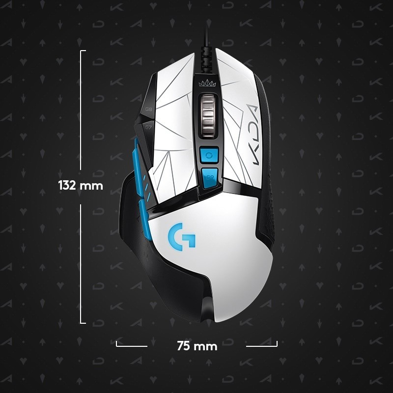 



 ♞,♘,♙Logitech G502 Hero KDA เมาส์เกมมิ่งมีสาย 25K ออปติคอล 25600 DPI เซนเซอร์ LOL ออกแบบตามสรี