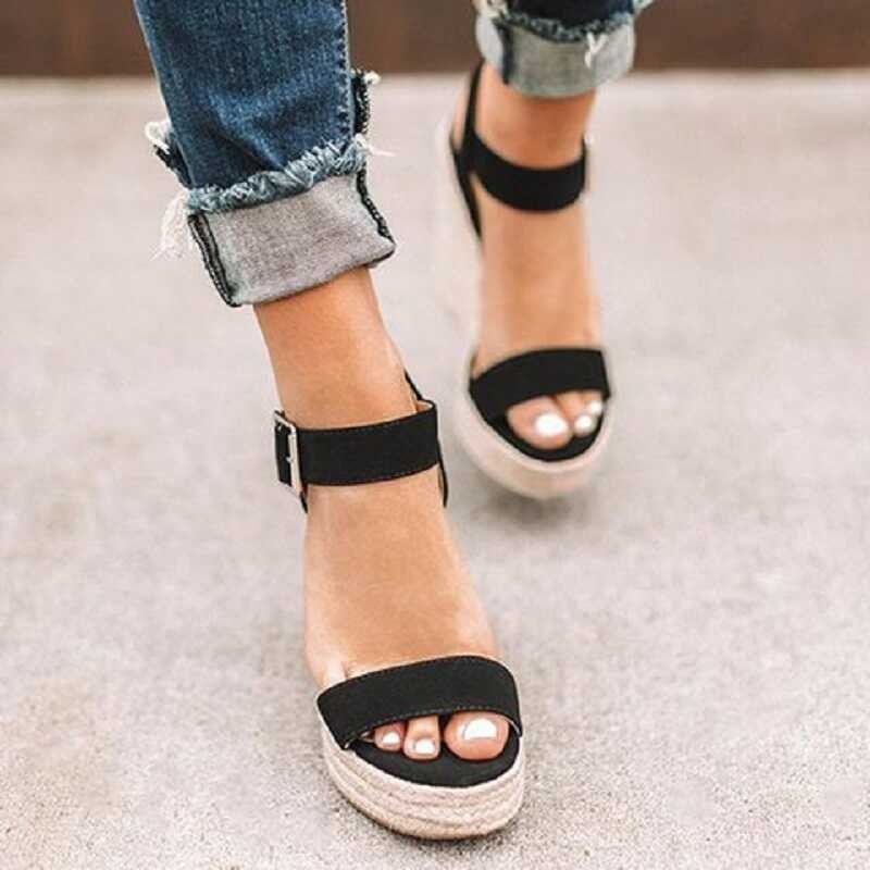 ❤ 2022 New Ladies Shoes Platform Sandals Women Comfortable Wedges High Heels Pumps Sandalas Espad