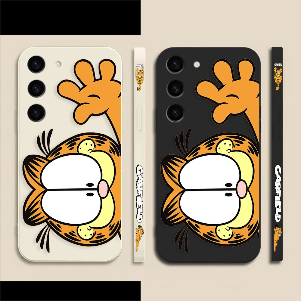 เคสโทรศัพท์ Garfield แมวสีเหลืองสําหรับ Samsung S21 S20 S22 S23 S24 S25 S30 S10 S11 S9 Plus Ultra 5G S20FE S21FE S23FE S10E S10 Lite ZBS0520