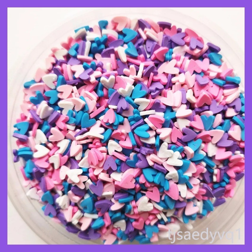 27 Colours 100g Fake Sprinkles For Slime Filler Candy Chocolate Cake Dessert Mud Decoration Accesso