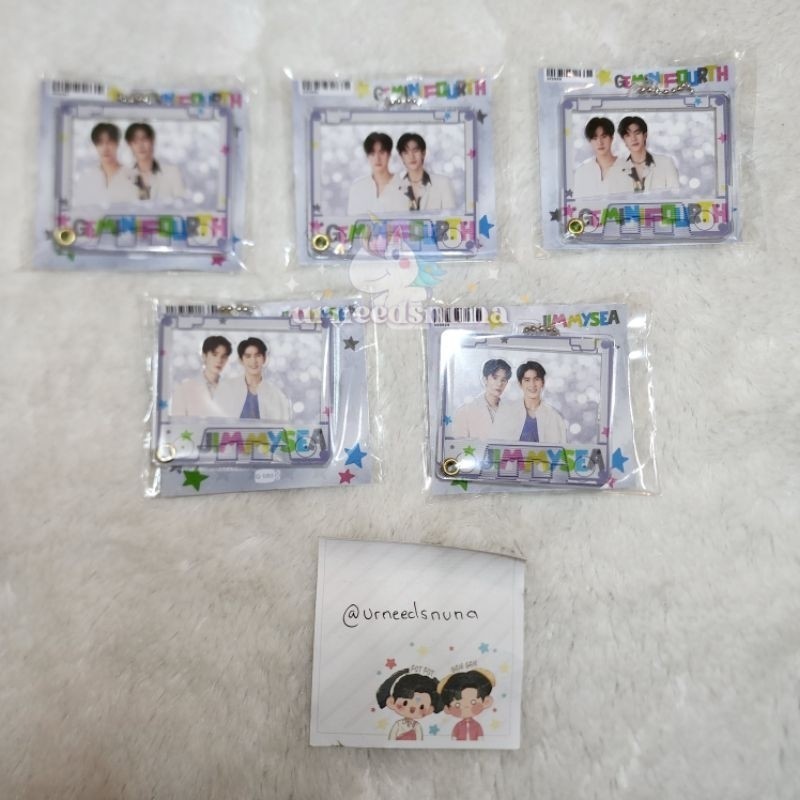 พร้อมส่ง พวงกุญแจ จี้ชั้น INA SEALED YBOOK FAIR GEMINIFOURTH JIMMYSEA GMMTV MERCH