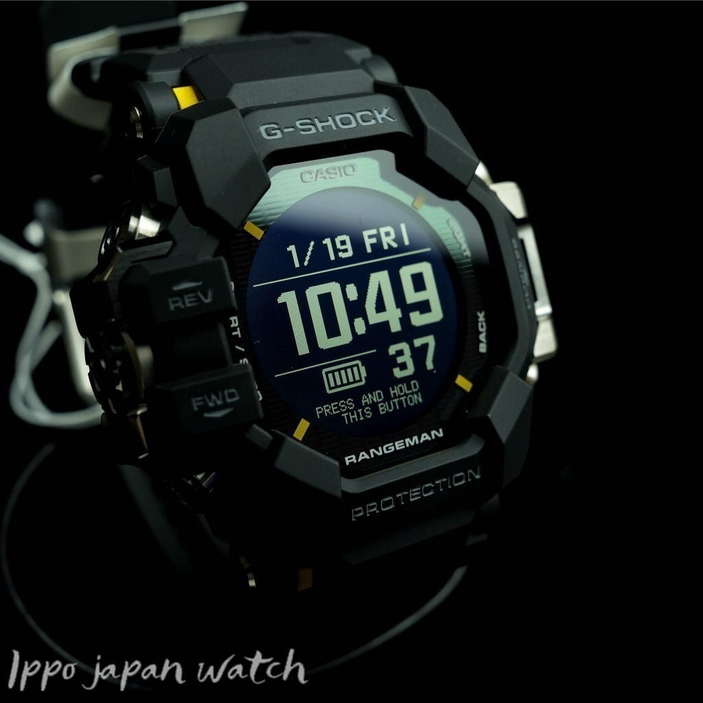 Jdm นาฬิกาข้อมือ แบบใหม่  G-Shock Rangeman Gpr-H1000-1Jr Gpr-H1000-1 เครื่องวัดอัตราการเต้นของหัวใจ