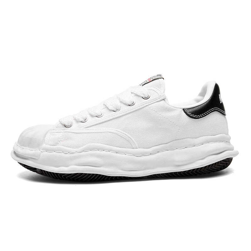 BLAKEY รองเท้าผ้าใบหัวเปลือกหอยรองเท้าผ้าใบพื้นหนาร MMY