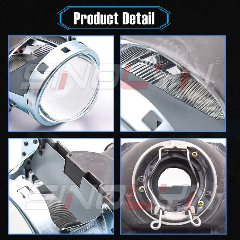 ❤ Sinolyn Single Xenon Lens Koito Q5 H7 D2s D2h LED HID Halogen Bulb 3.0 Inch Projector Headlight