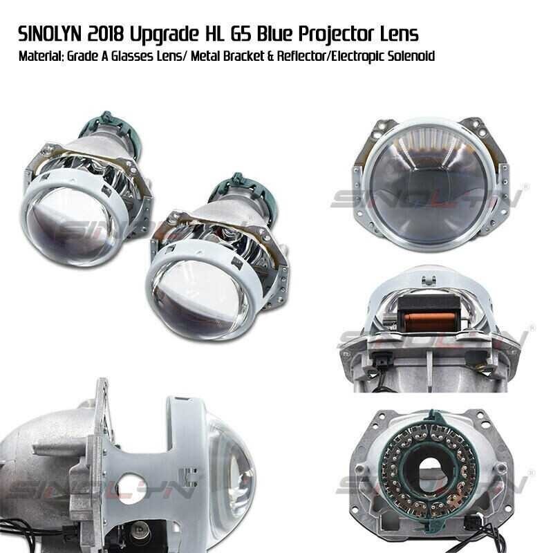 ❤ 3.0 Inch HID Bi-Xenon Projector Lens For Hella G5 3R D1s D2s D3s D4s Car Headlight Repair Blue