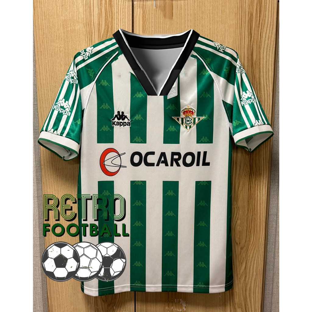 เสื้อฟุตบอลย้อนยุค [ Retro ] เรอัล เบติส Home เหย้า 1996/1997 ตรงปกแน่นอน กล้ารับประกันสินค้าถ่ายจากสินค้าจริง