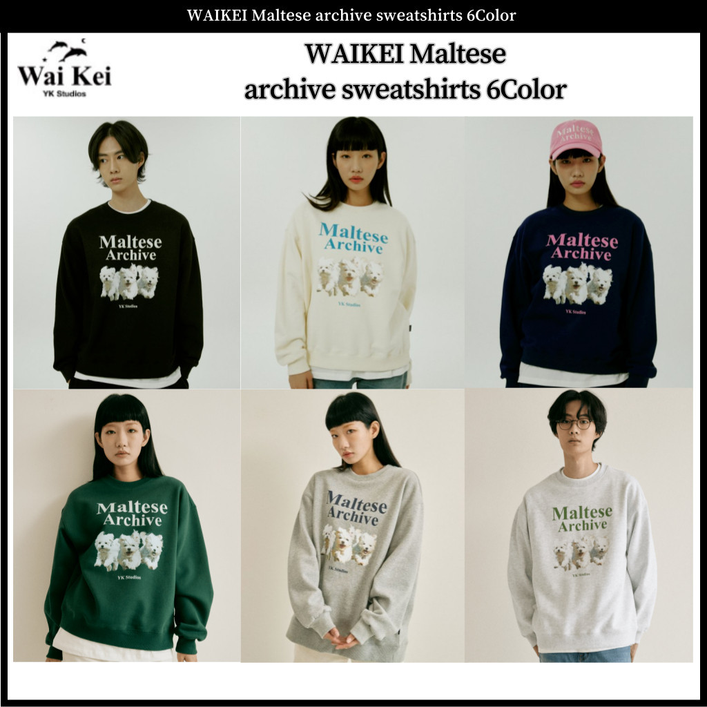 ♞,♘Waikei Maltese เสื้อกันหนาว 6 สี