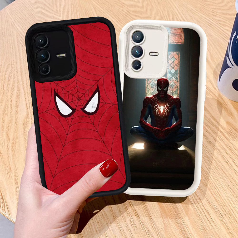 เคสสําหรับ VIVO Y75 V23E Y200 V23 5G V19 Neo V17 เคสซิลิโคน H-62 Spider-man