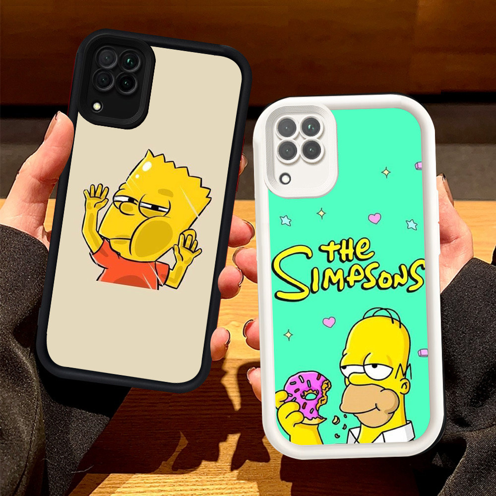 เคสสําหรับ Samsung Galaxy A12 A22 5G J2 J7 Prime Pro J4 J6 Plus เคสซิลิโคน H-96 Bart Simpson
